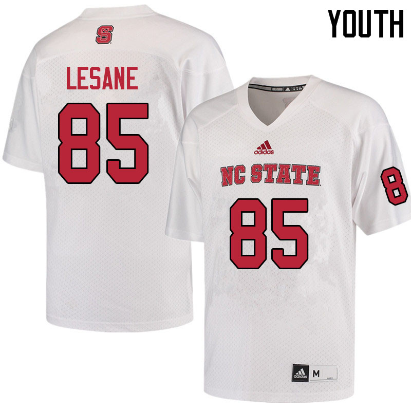 Youth #85 Keyon Lesane NC State Wolfpack College Football Jerseys Sale-White - Click Image to Close